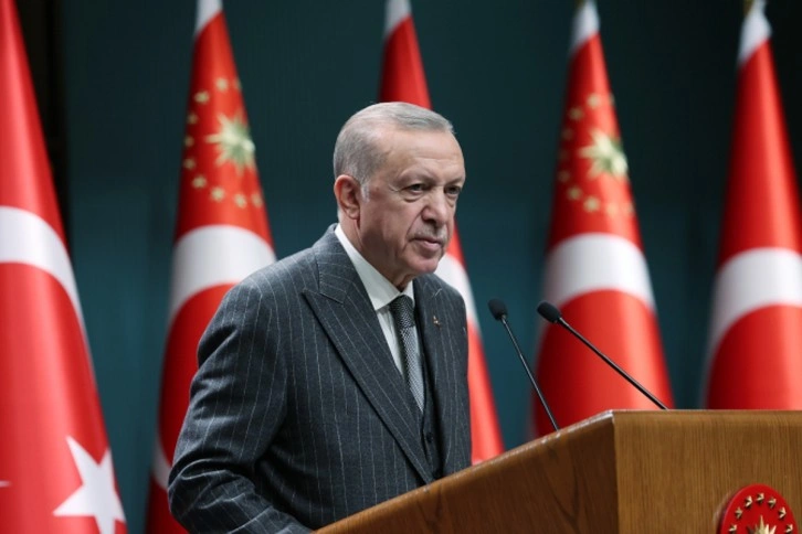 Cumhurbaşkanı Erdoğan Yusufeli Barajı açılış töreninde konuşuyor