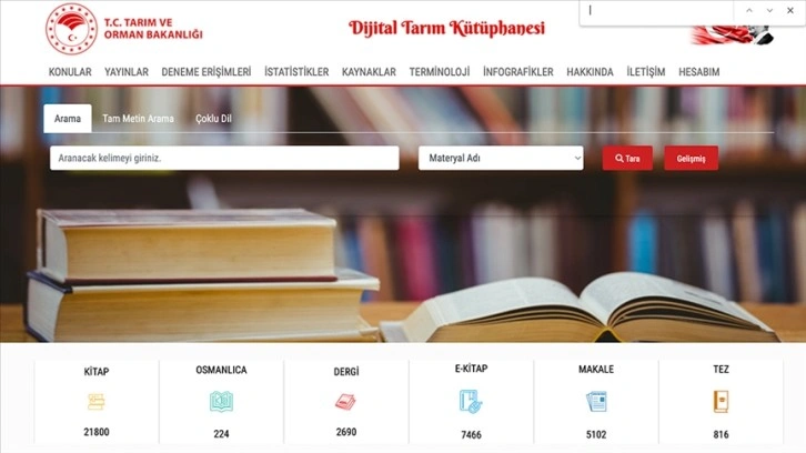 Tarım ve Orman Bakanlığının "dijital kütüphanesi" 25 bin üyeye ulaştı