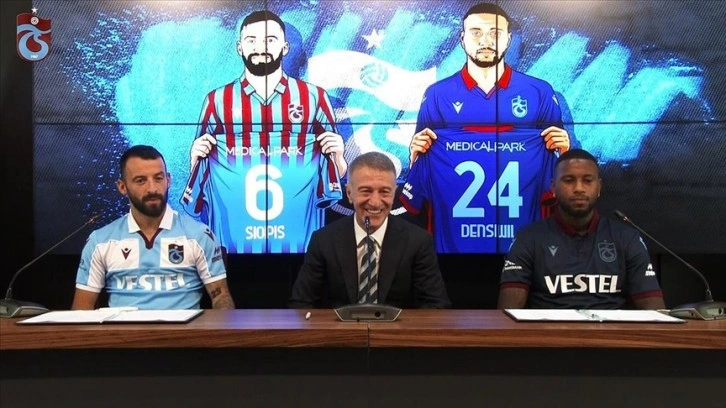 Trabzonspor'da Siopis ve Denswill düşüncesince imza töreni düzenlendi