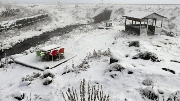 Ardahan ve Kars'ın yüksek kesimlerine mevsimin ilk karı düştü