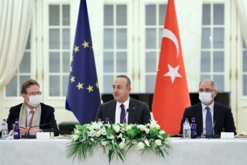Bakan Çavuşoğlu, AB ülkeleri büyükelçileriyle bir araya geldi
