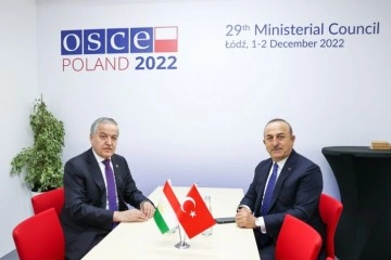 Bakan Çavuşoğlu, Tacikistan Dışişleri Bakanı Muhriddin ile görüştü