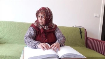 Burdur'da görme engelli 67 yaşındaki kadın 13 yılda hafız oldu