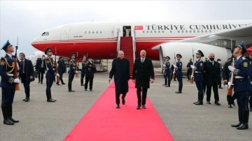 Cumhurbaşkanı Erdoğan Fuzuli Uluslararası Havalimanı'na gerileyiş fail önce büyüklük başkanı oldu