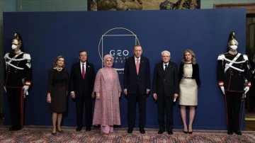 Cumhurbaşkanı Erdoğan, G20 liderleri onuruna sunulan yemeğe katıldı