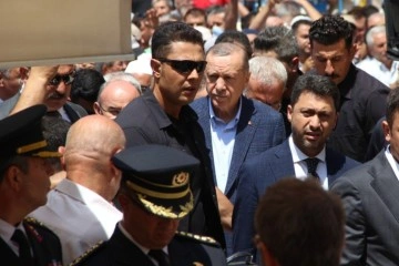 Cumhurbaşkanı Erdoğan Manisa’da cenaze törenine katıldı