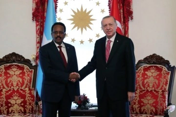 Cumhurbaşkanı Erdoğan, Somalili mevkidaşı Farmajo ile bir araya geldi