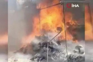İdlib'de mülteci kampında yangın: 6 yaralı