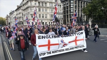 İngiltere'de bütünlük yanlıları Kuzey İrlanda Protokolü'nü gıcırtı etti