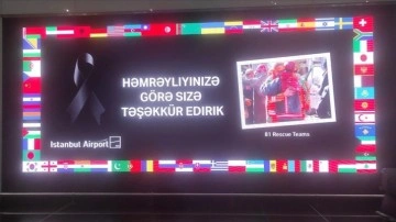 İstanbul Havalimanı'nda, Türkiye'ye arama-kurtarma ekibi gönderen ülkelere teşekkür