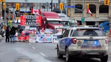 Kanada polisi, protesto eylemlerinin 2 organizatörünü gözaltına aldı
