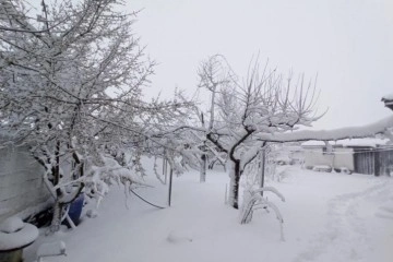 Kar Edirne'den giriş yaptı, köyler kısa sürede beyaza büründü