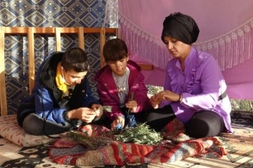 Karaman’da 8 çocuk annesi azmiyle ilçenin gururu oldu