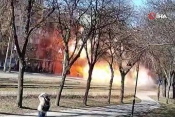 Kiev’de Rus roketi imha edildi: 1 ölü