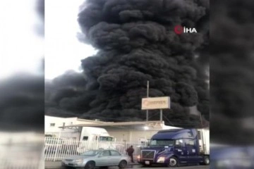Meksika’da fabrika yangını: Dumanlar gökyüzünü kapladı