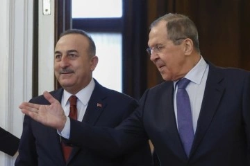 Moskova'da tarihi görüşme! Bakan Çavuşoğlu, Rus mevkidaşı Lavrov ile buluştu