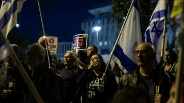 Netanyahu hükümetinin yargı düzenlemesi Batı Kudüs'te protesto edildi