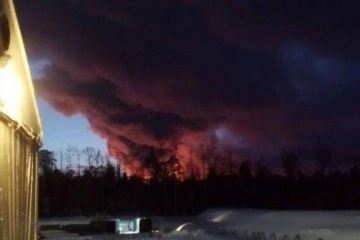 Rusya'da petrol ve doğal gaz tesisinde yangın