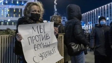 Rusya'da 'savaşa hayır' gösterileri devam ediyor