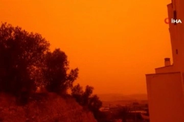 Sahra Çölü'nden gelen toz fırtınası İspanya'yı vurdu