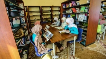 Türkiye Maarif Vakfı'nın Sudan'daki okulunda kütüphane açılışı yapıldı