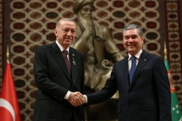Türkmenistan’dan Cumhurbaşkanı Erdoğan’a 'Devlet İşbirliği Nişanı'